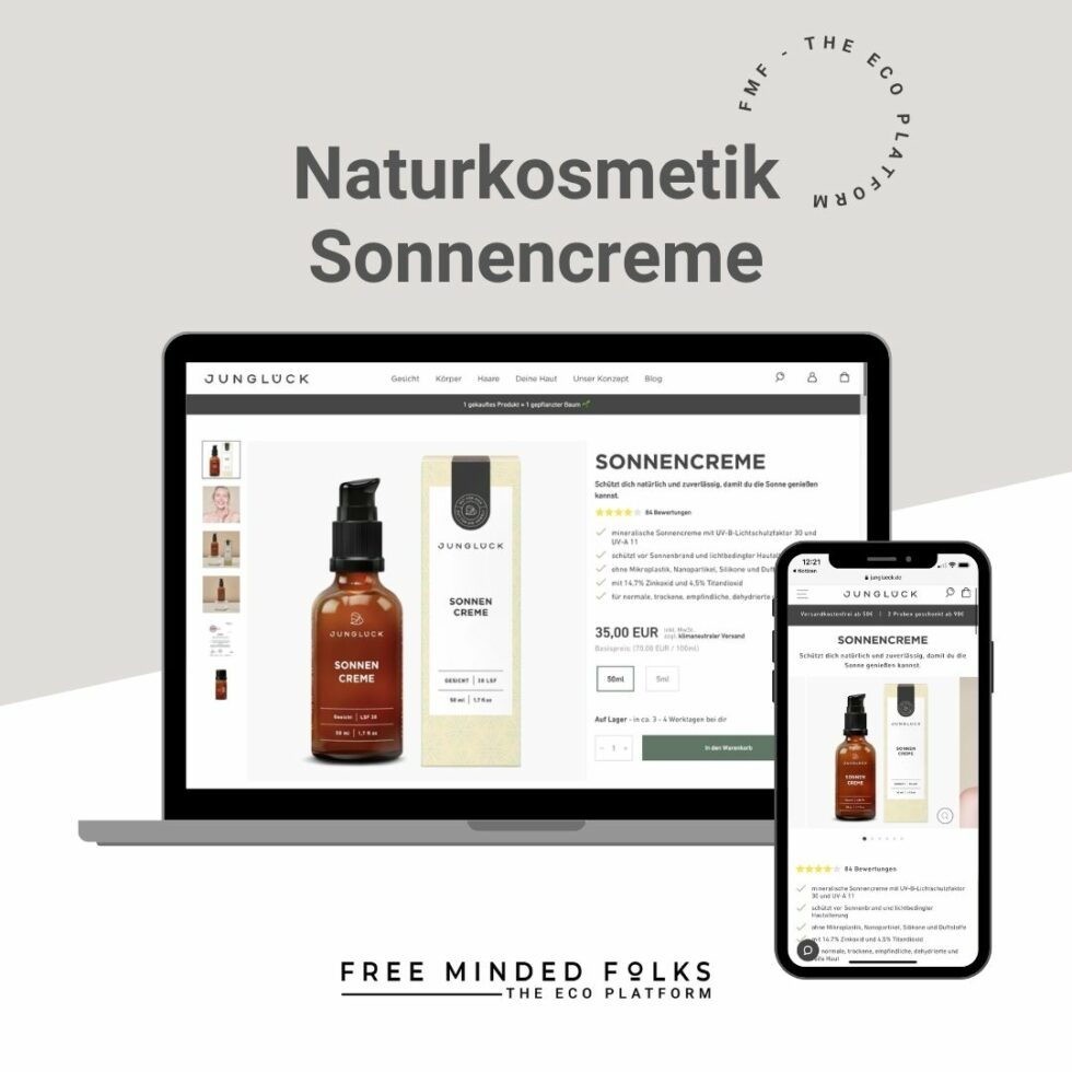 Naturkosmetik Sonnencremes | FREE MINDED FOLKS