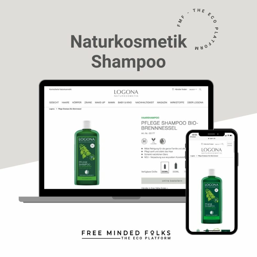 Auch der Versand ist kostenlos! Naturkosmetik Shampoo - FREE MINDED FOLKS