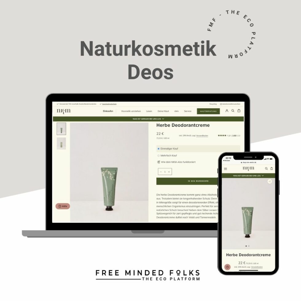 Deo Naturkosmetik im Text | FREE MINDED FOLKS