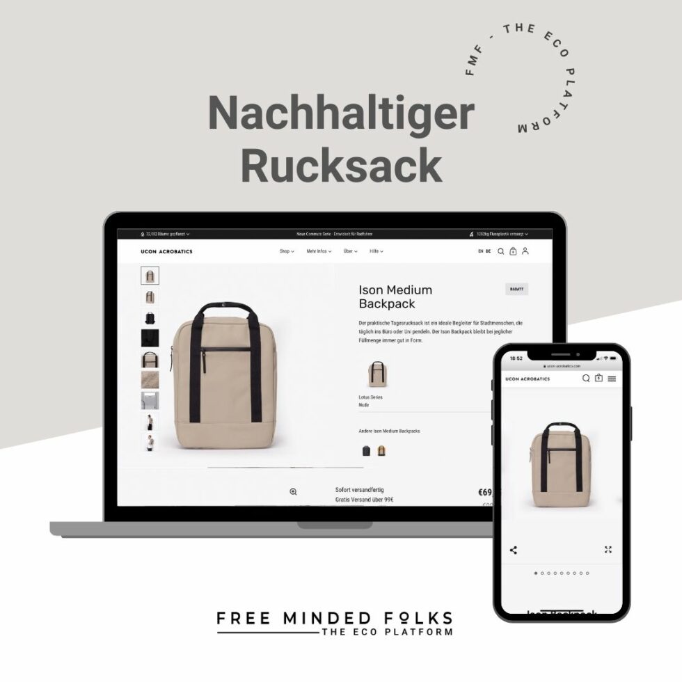 Nachhaltiger Rucksack | FREE MINDED FOLKS